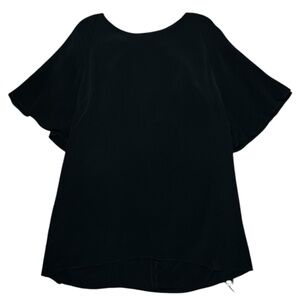 WHY A-line blouse OPEN BACK & CUTE FRINGE SIZE XL NEW WITH TAGS